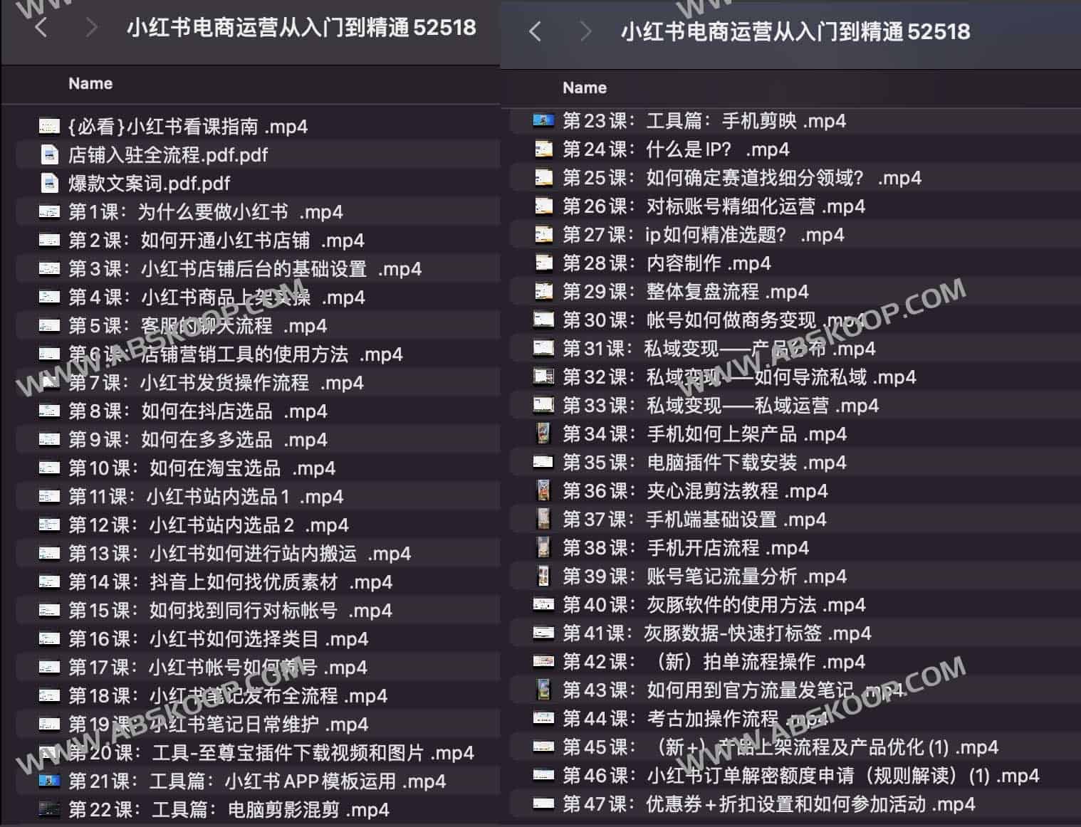 小红书电商运营从入门到精通课程概览