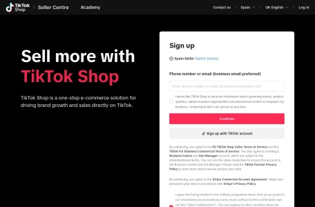TikTok西班牙本土店卖家中心
