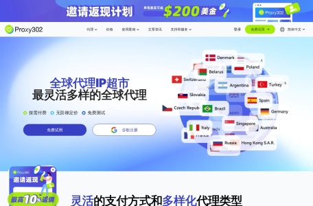 Proxy302全球代理IP服务专家