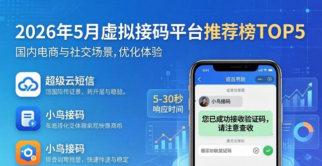 2026年5月虚拟接码平台推荐榜TOP5哪个好