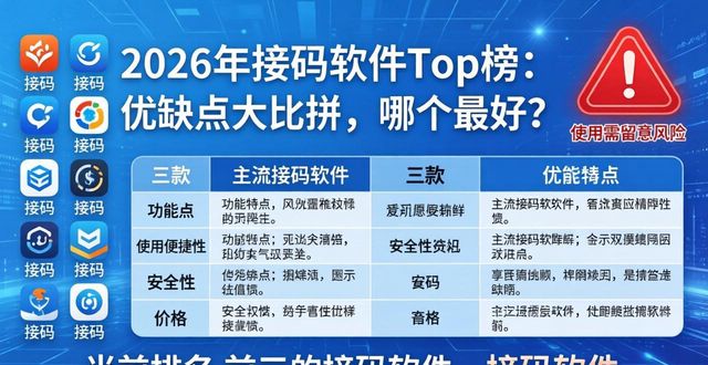 2026年接码软件Top榜：优缺点大比拼，哪个最好？