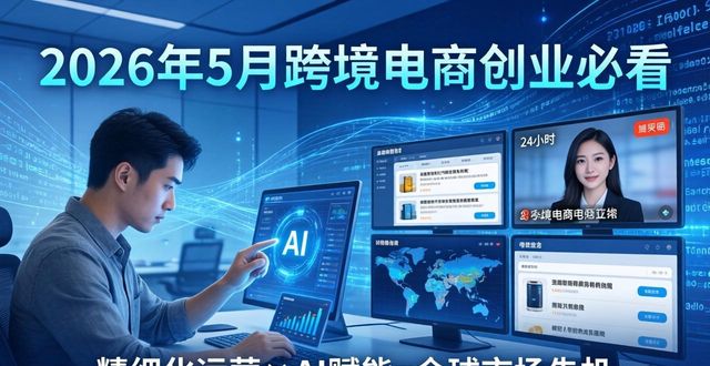 2026年5月跨境电商创业必看：这几大红利赛道你抓住了吗
