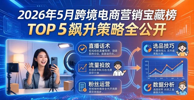 2026年5月跨境电商营销宝藏榜 TOP 5 飙升策略全公开