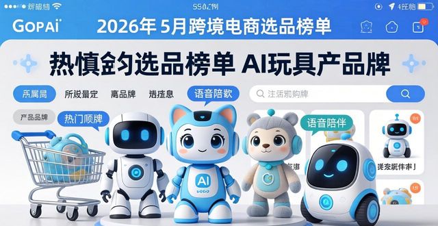 2026年5月跨境电商选品榜单推荐：这些品牌正靠着AI玩具和户外装备闷声发财