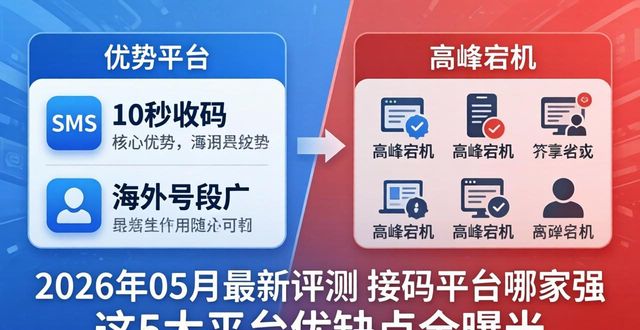 2026年05月最新评测 接码平台哪家强 这5大平台优缺点全曝光