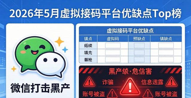 2026年5月最新虚拟接码平台优缺点Top榜：哪个推荐？