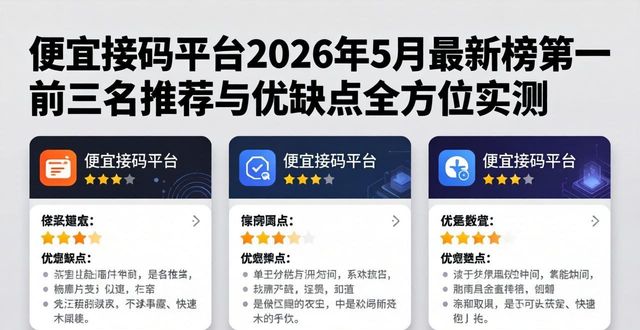 便宜接码平台2026年5月最新榜单一前三名推荐与优缺点全方位实测