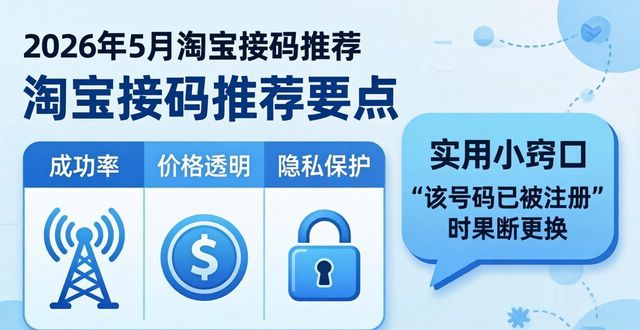 2026年5月淘宝接码推荐