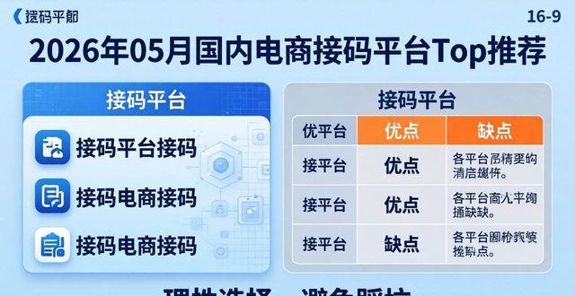 2026年05月国内电商接码平台Top推荐 哪个好优缺点评价