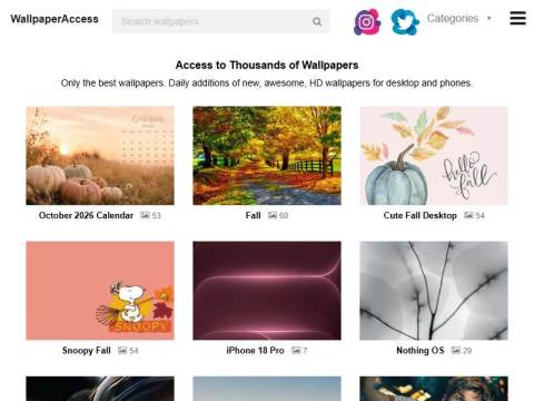 Access to Thousands of Awesome Free HD Wallpapers