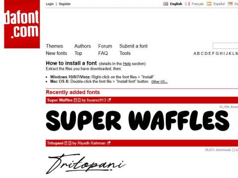 DaFont – Download fonts