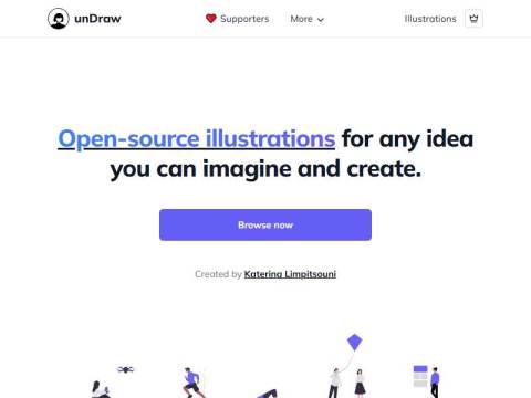 unDraw – Open source illustrations for any idea