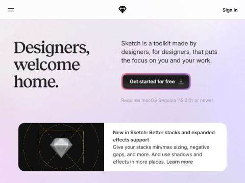 Sketch · Design, prototype, collaborate and handoff