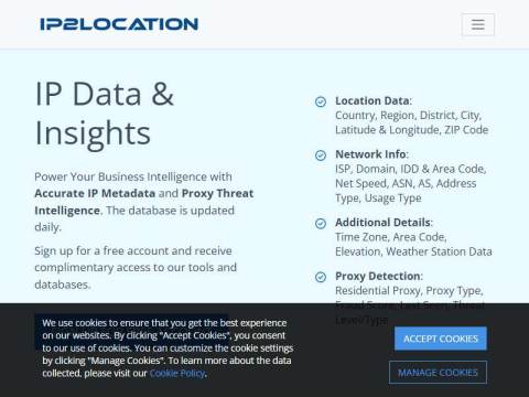 IP Address to IP Location and Proxy Information | IP2Location