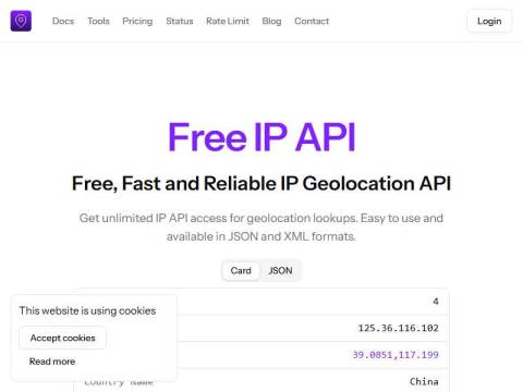 Free & Fast IP Geolocation API (JSON & XML) – Free IP API