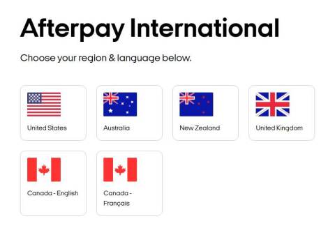 Buy now pay later with Afterpay