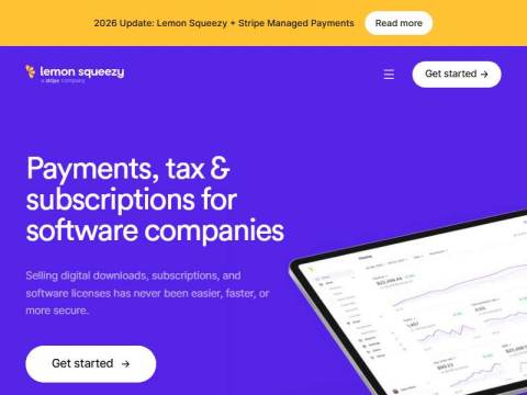 Payments, tax & subscriptions for software companies • Lemon Squeezy
