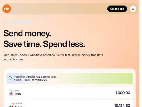 Send Money from the U.S. Quickly & Securely to Over 190 Countries | Ria Mone