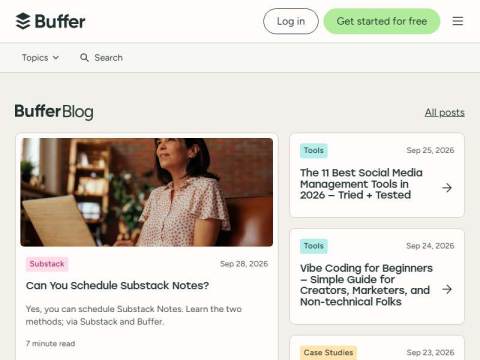 Buffer Blog – Thoughts on Social Media & Online Marketing