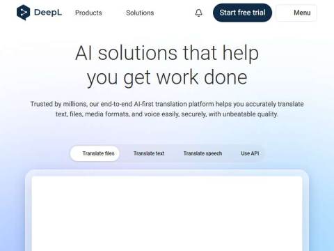 DeepL 人工智能平台:翻译、语音、API