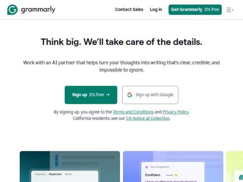 Grammarly: Free AI Writing Assistance