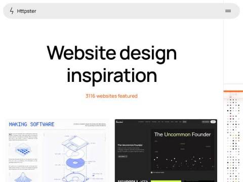 Website Design Inspiration | Httpster