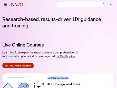 Nielsen Norman Group: UX Training, Consulting, & Research – NN/G