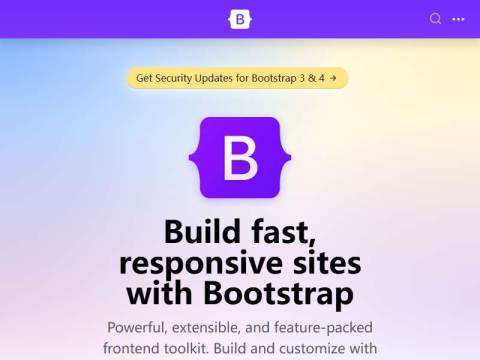 Bootstrap · The most popular HTML, CSS, and JS library in the world.