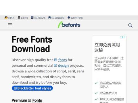 Befonts – Free Fonts Download