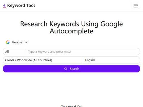 Keyword (Research) Tool ⚠️ Plan Google Keywords【FREE】