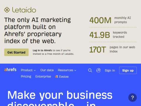 Ahrefs—AI Marketing Platform Powered by Big Data