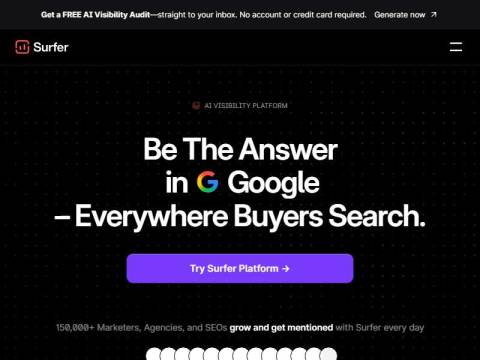 Positive Surfer – AI Visibility Platform for maximum organic growth