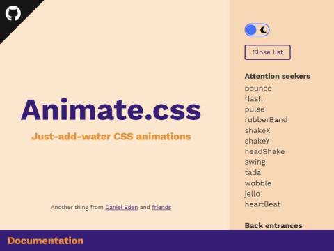 Animate.css | A cross-browser library of CSS animations.