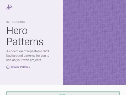 Hero Patterns | Free repeatable SVG background patterns for your web projects