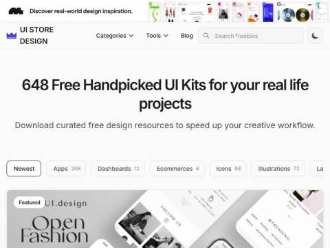 648 Free Handpicked UI Kits – UI STORE DESIGN