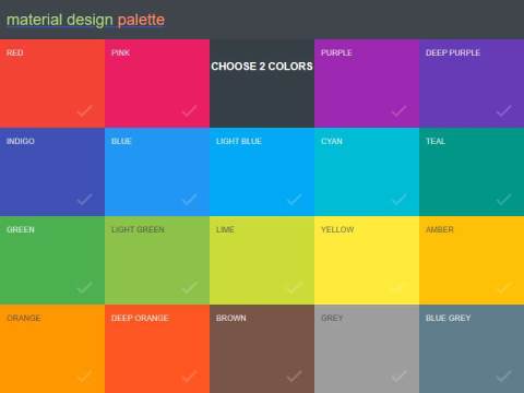 Material Design Color Palette Generator – Material Palette