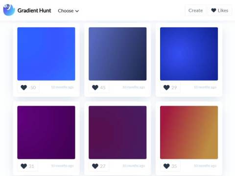 Gradient Hunt – Beautiful Color Gradients