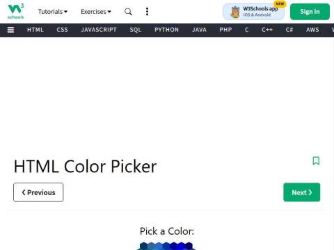 HTML Color Picker