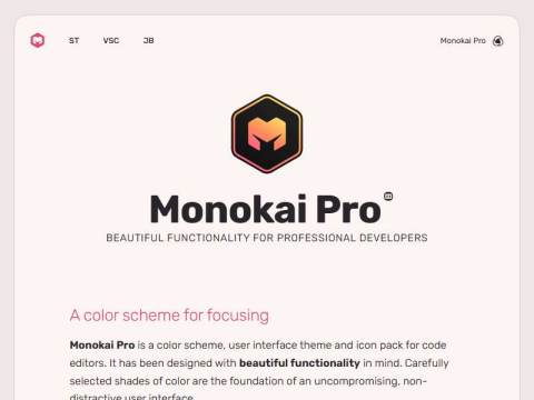 Monokai Pro — beautiful functionality for professional developers