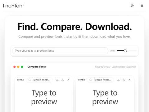 Find Font: Browse, Compare & Download Fonts