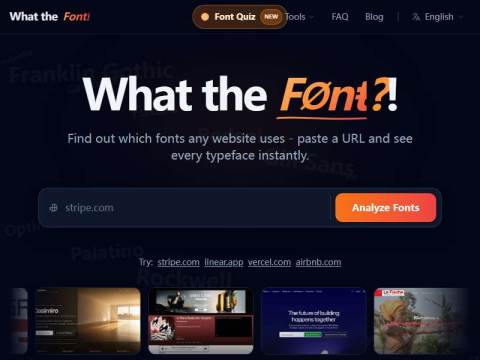 What the Font! – 字体分析工具