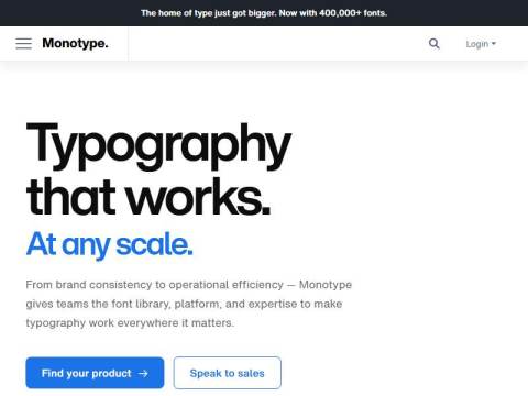Font Management, Licensing & Typography Platform | Monotype