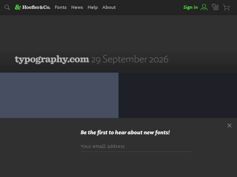 Fonts by Hoefler&Co.