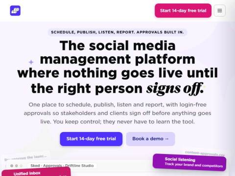 Social media management with approvals built in | Sked Social