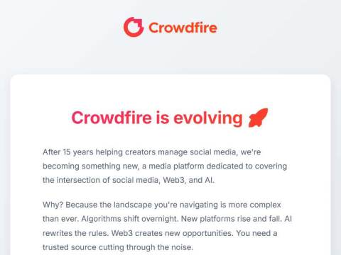 Crowdfire is evolving