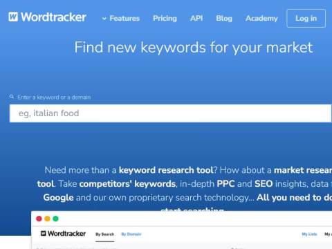 Free Keyword Research Tool from Wordtracker