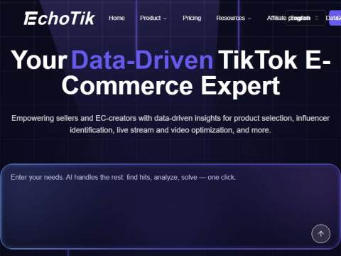 TikTok 短视频直播电商数据分析平台_EchoTik