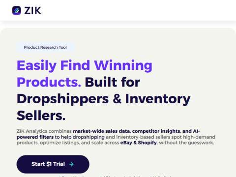 Product Research Tool: Easily Find Winning Products | ZIK Analytics