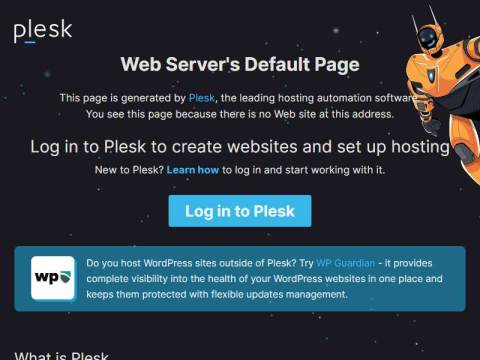 Web Server’s Default Page