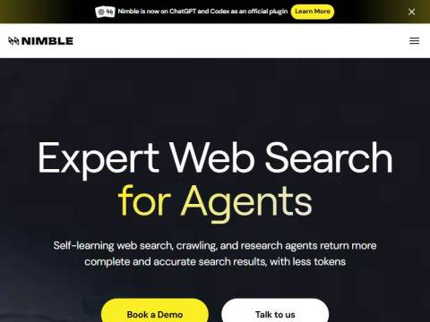 Nimble | Expert-Level Search for Agents